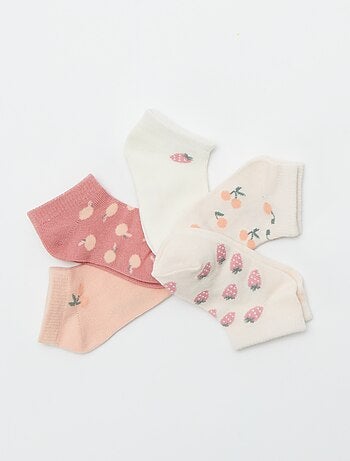 Lot de 5 paires de chaussettes invisibles