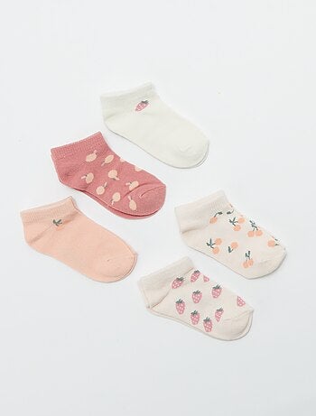Lot de 5 paires de chaussettes invisibles