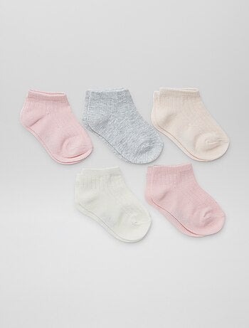 Lot de 5 paires de chaussettes invisibles