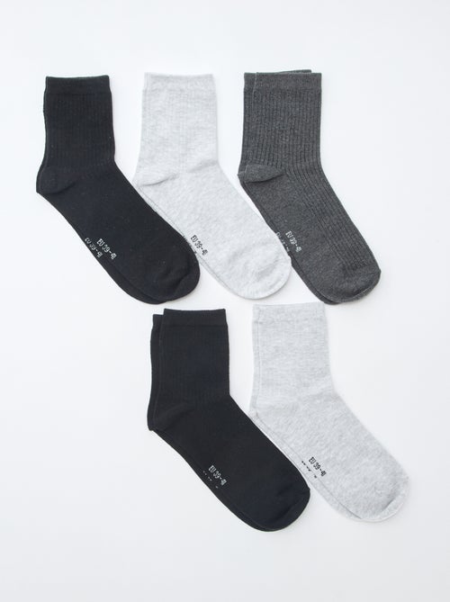 Lot de 5 paires de chaussettes - Kiabi
