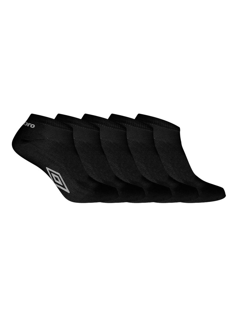 Lot de 5 Paires de Chaussettes Socquettes Homme Umbro Noir - Kiabi