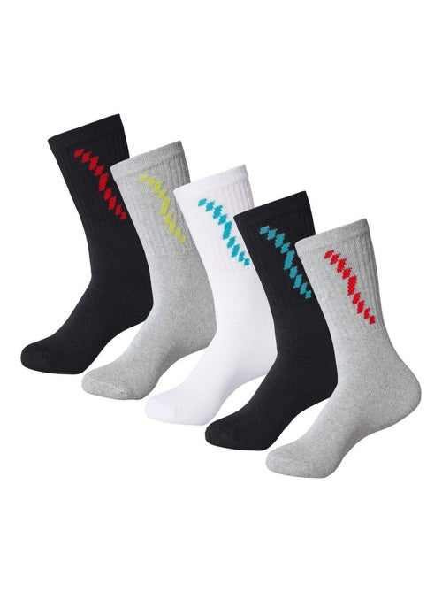 Lot de 5 Paires de Chaussettes Sport  - ATLAS FOR MEN - Kiabi
