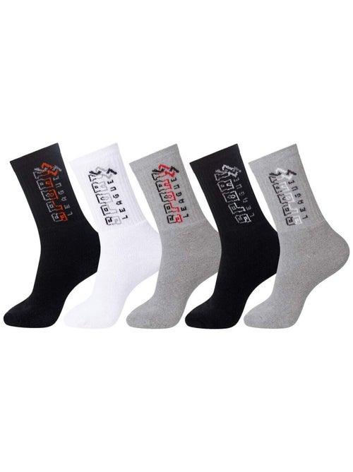 Lot de 5 Paires de Chaussettes Sport  - ATLAS FOR MEN - Kiabi