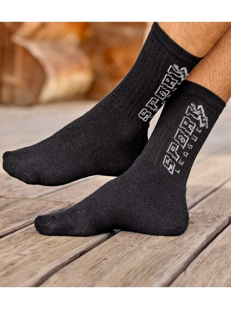 Lot de 5 Paires de Chaussettes Sport  - ATLAS FOR MEN Blanc Gris Noir - Kiabi