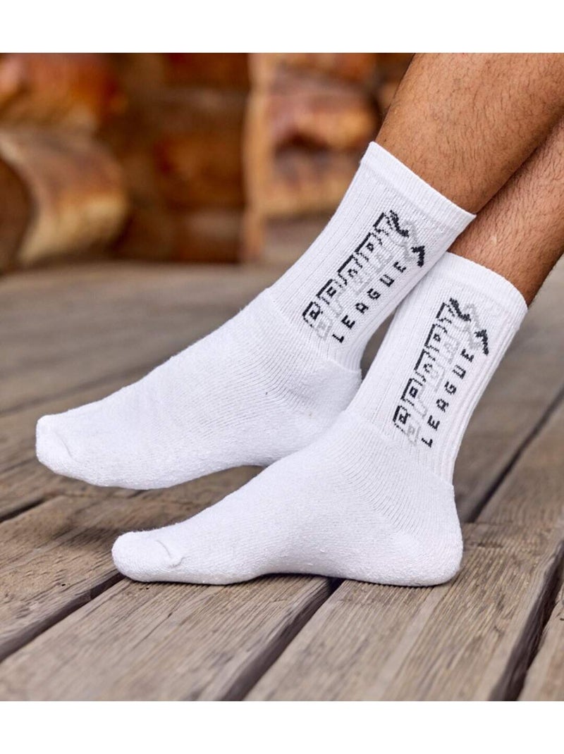 Lot de 5 Paires de Chaussettes Sport  - ATLAS FOR MEN Blanc Gris Noir - Kiabi
