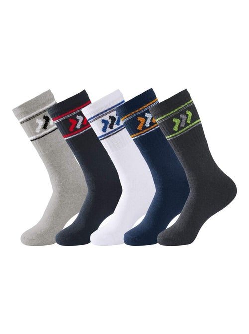 Lot de 5 Paires de Chaussettes Sport   - ATLAS FOR MEN - Kiabi