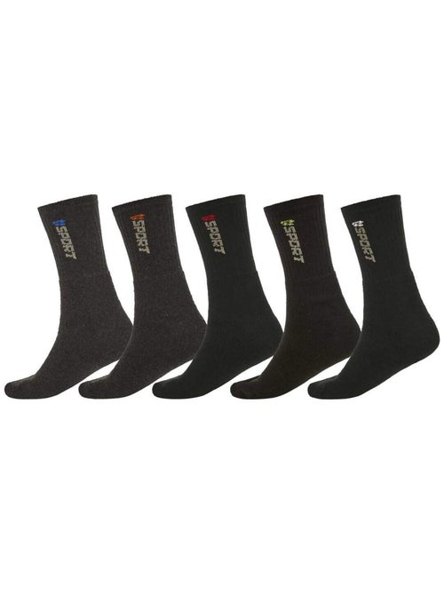 Lot de 5 Paires de Chaussettes Sport  - ATLAS FOR MEN - Kiabi