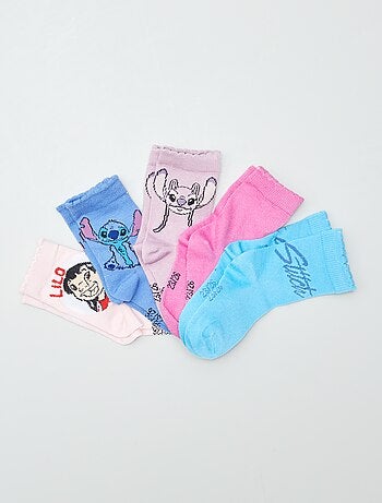 Lot de 5 paires de chaussettes 'Stitch' de 'Disney'