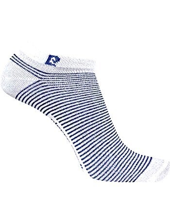 Lot de 5 paires de chaussettes tiges courtes rayées modèle pc 0373 pierre cardin