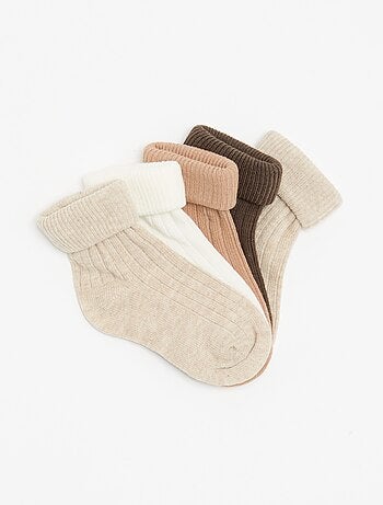 Lot de 5 paires de chaussettes unies