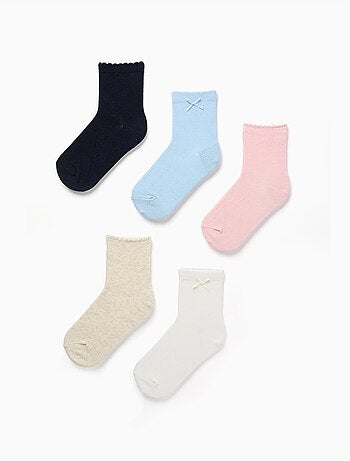 Lot de 5 paires de chaussettes unies