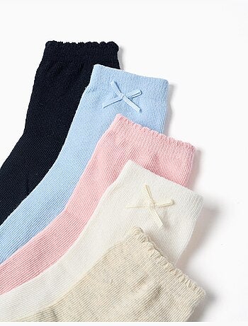 Lot de 5 paires de chaussettes unies