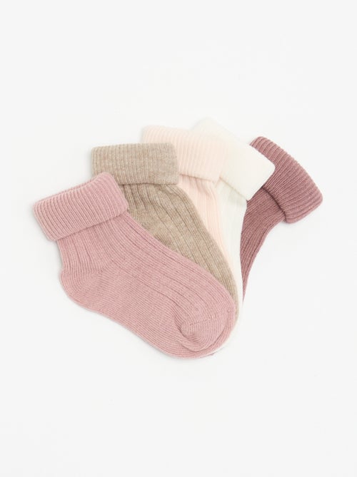 Lot de 5 paires de chaussettes unies - Kiabi Lot de 5 paires de chaussettes unies - Kiabi