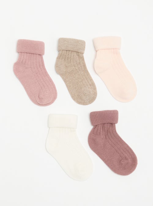 Lot de 5 paires de chaussettes unies - Kiabi Lot de 5 paires de chaussettes unies - Kiabi