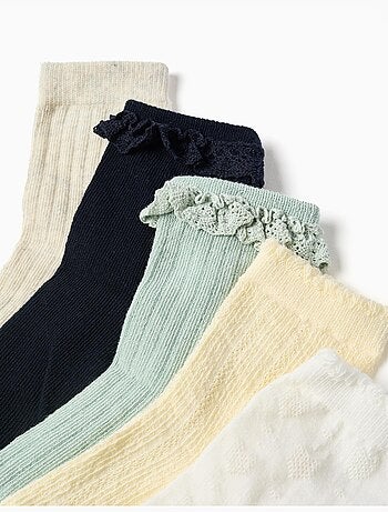 Lot de 5 paires de chaussettes variées