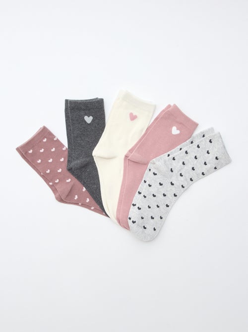 Lot de 5 paires de chaussettes - Kiabi