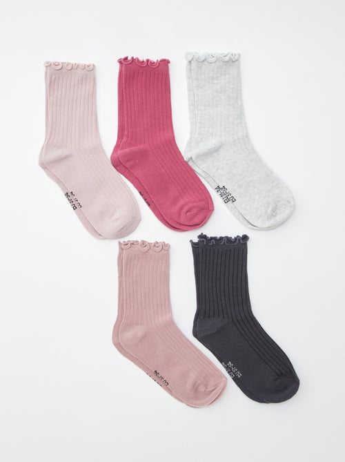 Lot de 5 paires de chaussettes - Kiabi Lot de 5 paires de chaussettes - Kiabi