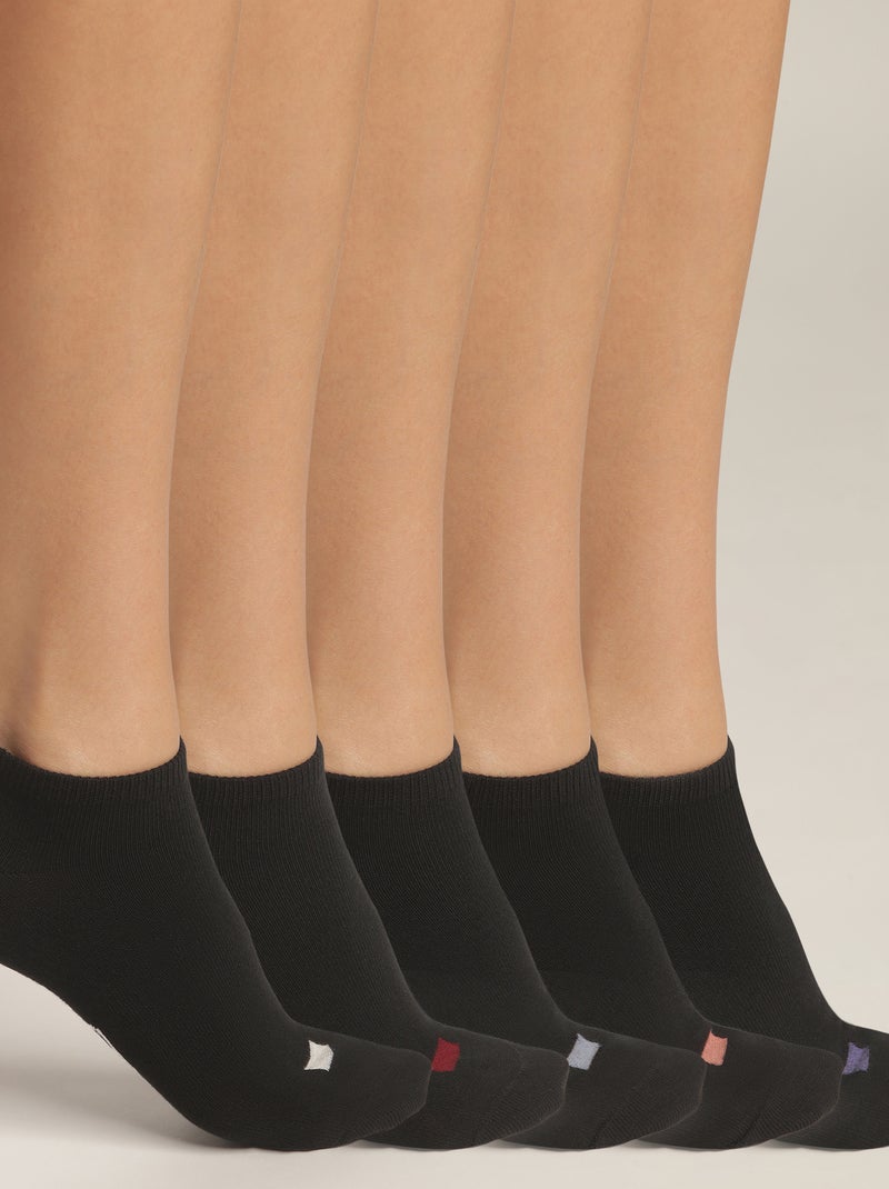 5 Paires De Chaussettes Courtes Femmes - Coton Confort, Taille 36-39 EU, Pack Multi-usage
