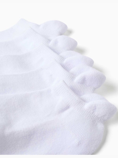 Lot de 5 paires de socquettes de sport - Kiabi