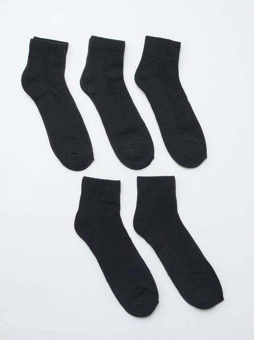 Lot de 5 paires de socquettes de sport - Kiabi