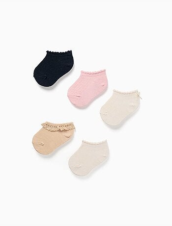 Lot de 5 paires de socquettes mixtes