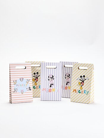 Lot de 5 petits sacs d'emballage cadeau