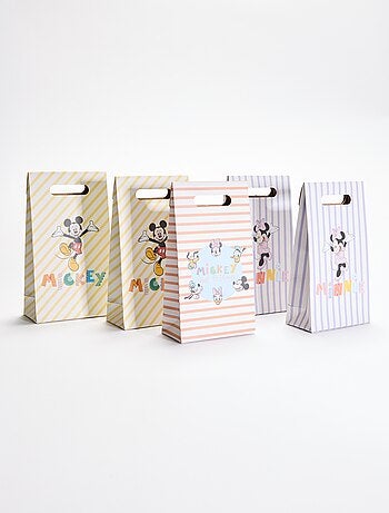 Lot de 5 petits sacs d'emballage cadeau