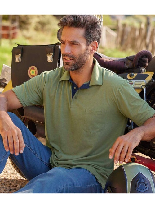 Lot de 5 Polos Jersey Casual  - ATLAS FOR MEN - Kiabi