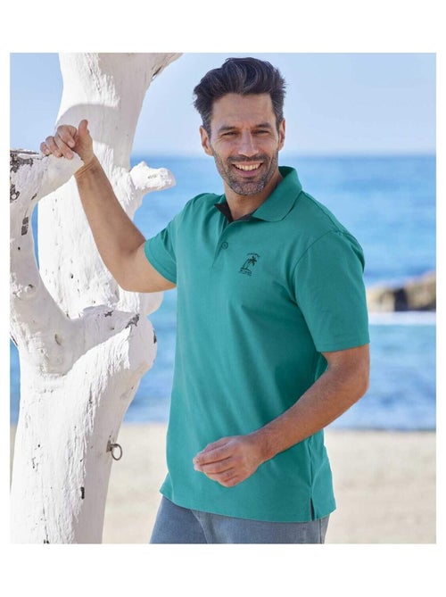 Lot de 5 Polos Pacific Island  - ATLAS FOR MEN - Kiabi