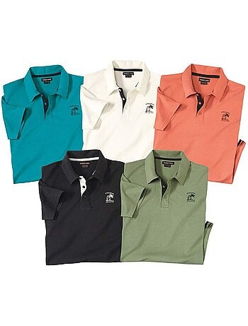Lot de 5 polos sportwear - atlas for men