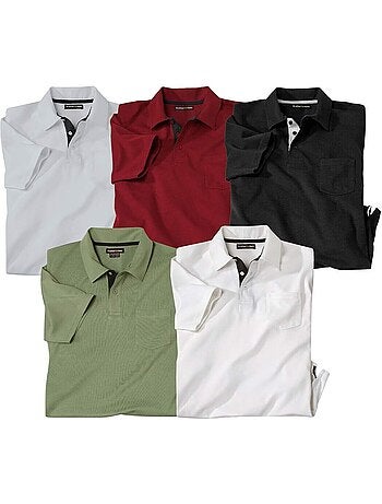 Lot de 5 polos sportwear - atlas for men