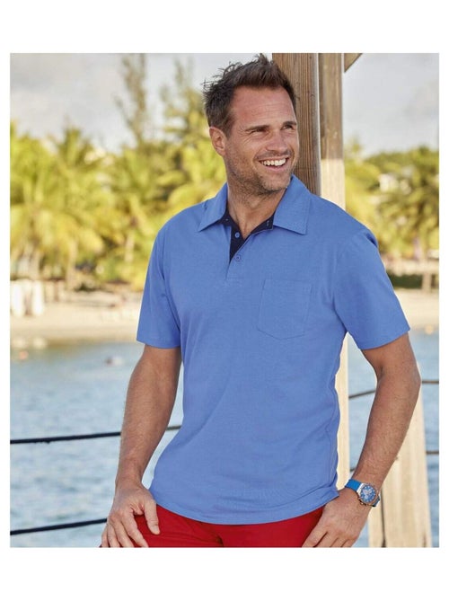 Lot de 5 Polos Unis Fantaisie   - ATLAS FOR MEN - Kiabi