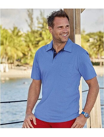 Lot de 5 polos unis fantaisie - atlas for men
