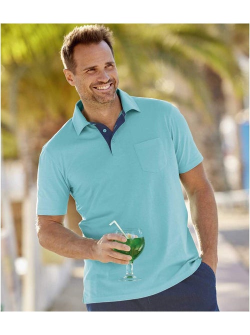 Lot de 5 polos unis summer  - atlas for men - Kiabi