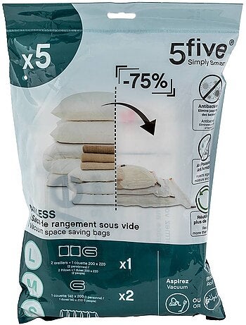 Lot de 5 sacs compresseurs air
