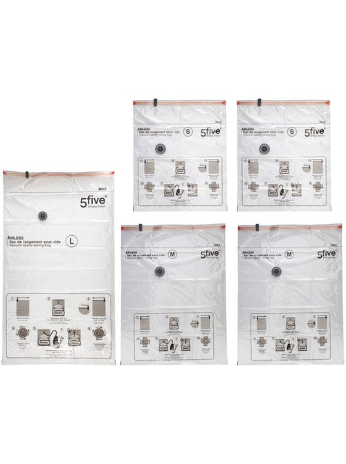 Lot de 5 sacs compresseurs air - Kiabi