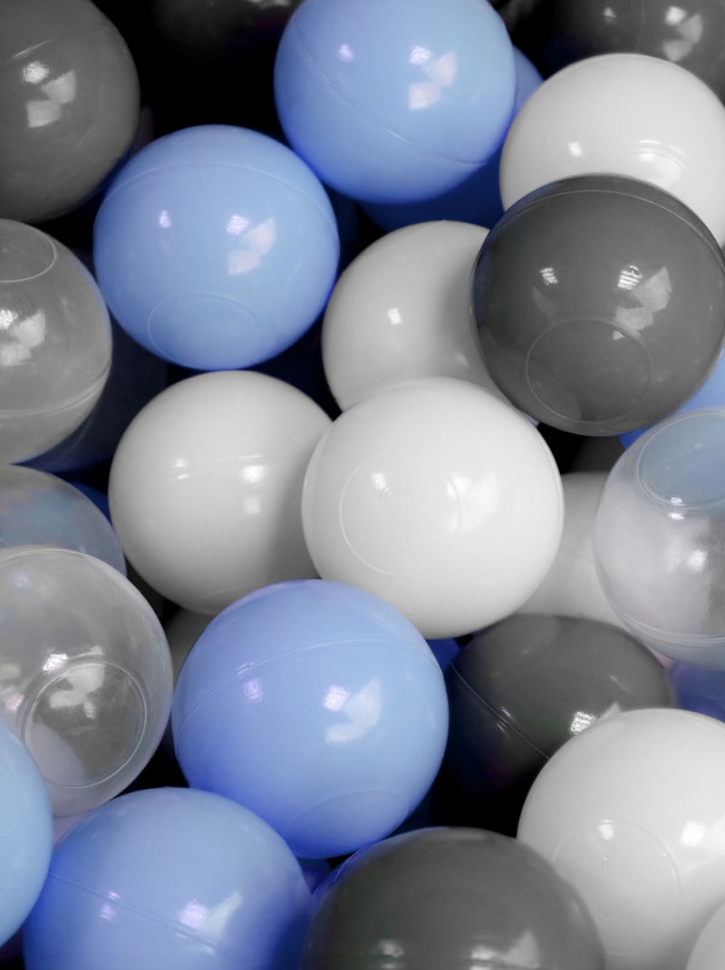 Lot de 5 sacs de 100 balles de jeu ou de piscine - Monsieur Bébé Bleu - Kiabi