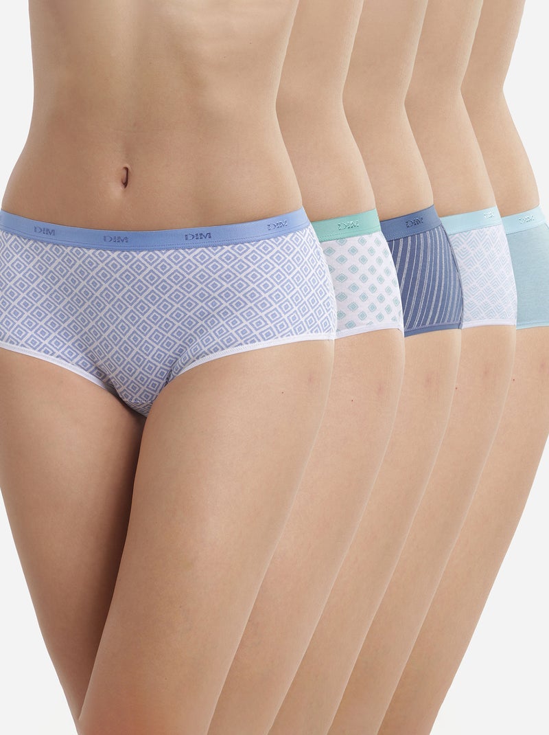 Lot de 5 shorties 'DIM pockets' Bleu marine - Kiabi