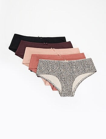 Lot de 5 shorties imprimés