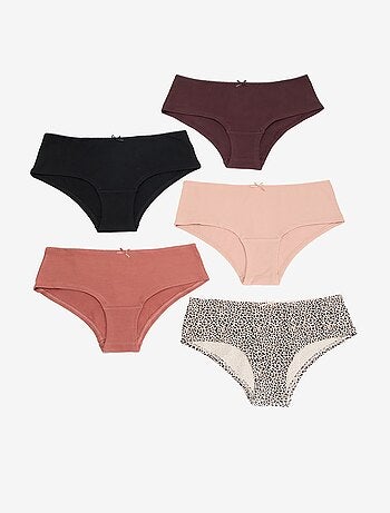 Lot de 5 shorties imprimés