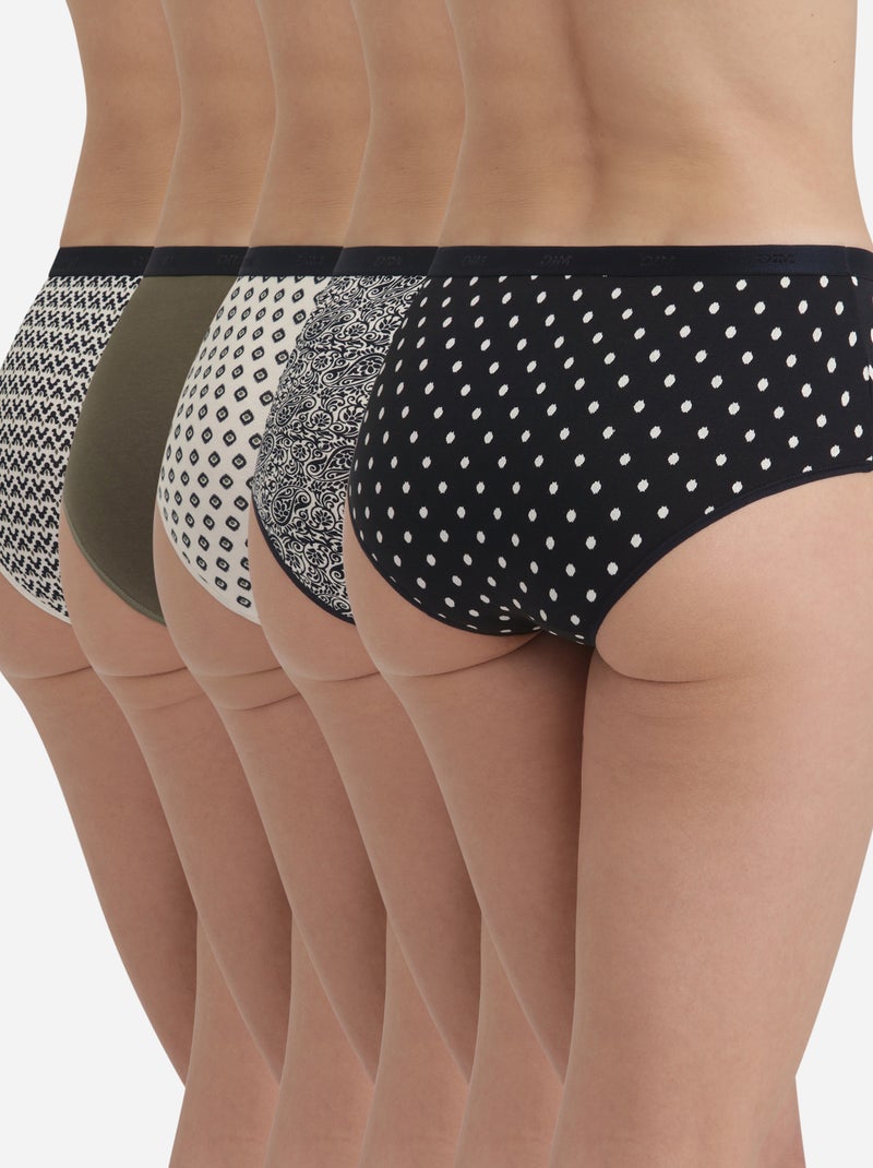 Lot de 5 Shorties Les Pockets Coton Kaki - Kiabi