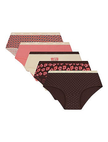 Lot de 5 Shorties Les Pockets Coton