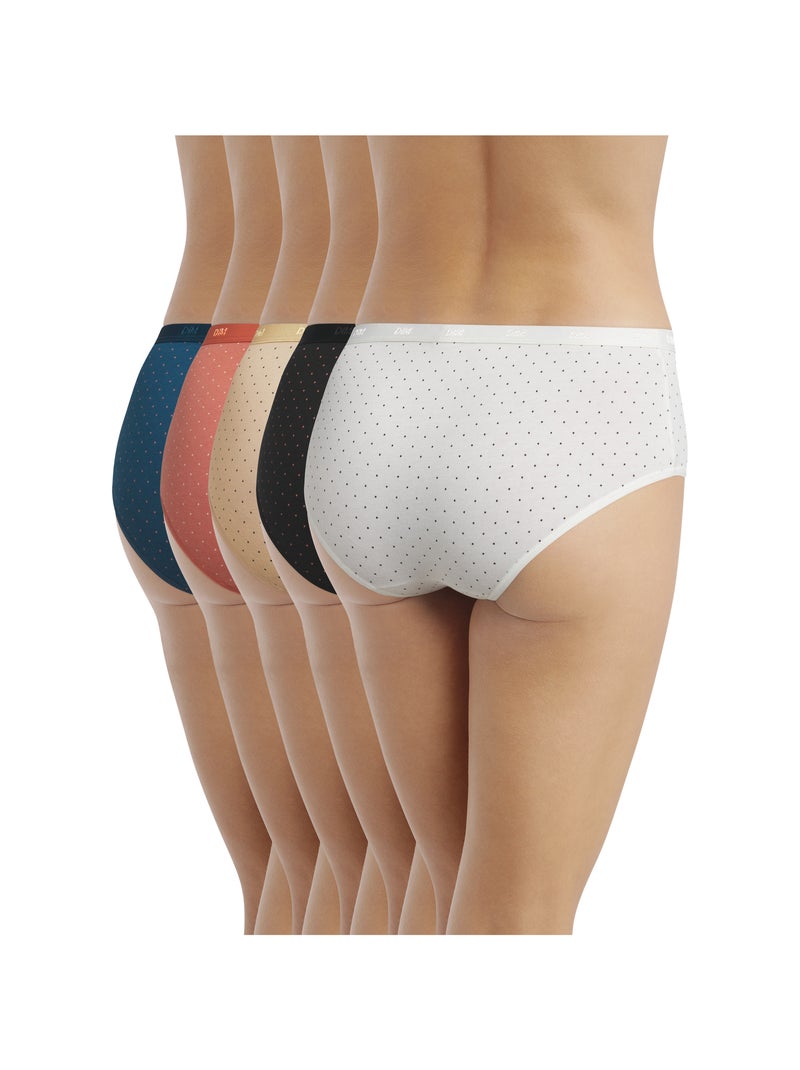 Lot de 5 Shorties Les Pockets Coton Orange - Kiabi