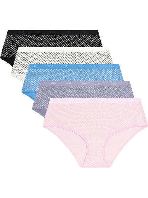 Lot de 5 Shorties Les Pockets Coton - Kiabi Lot de 5 Shorties Les Pockets Coton - Kiabi