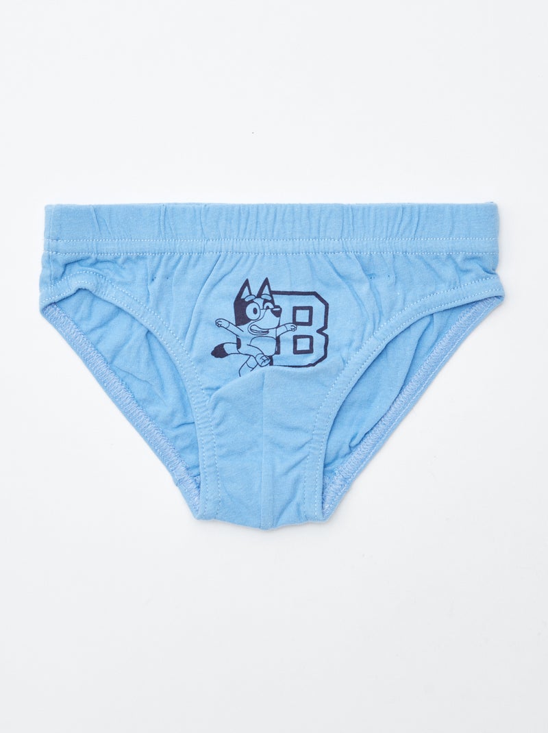 Lot de 5 slips 'Bluey' Bleu - Kiabi