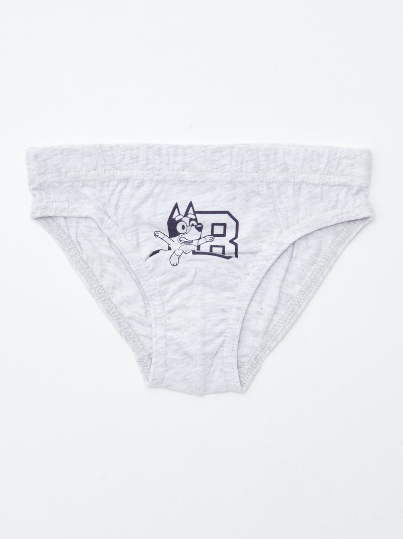 Lot de 5 slips 'Bluey' Bleu - Kiabi
