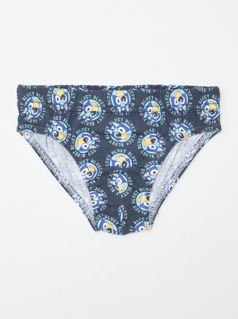 Lot de 5 slips 'Bluey' Bleu - Kiabi