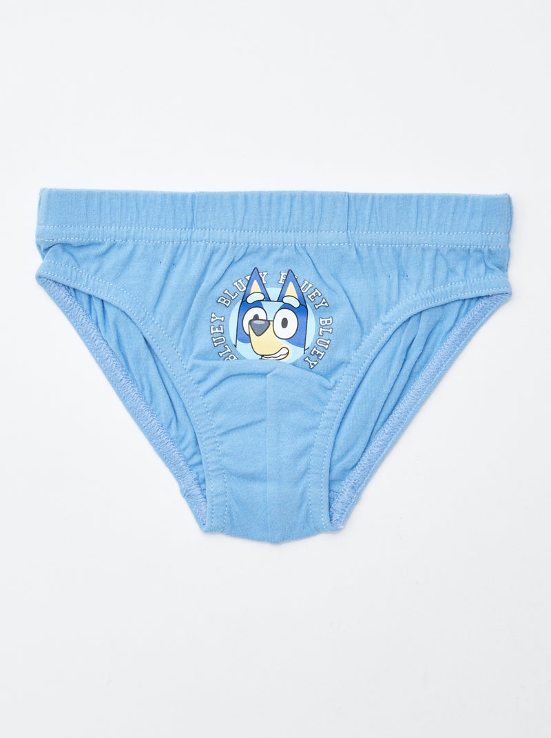 Lot de 5 slips 'Bluey' Bleu - Kiabi