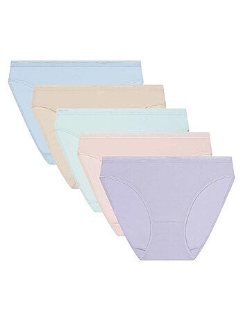 Lot de 5 Slips Coton Dim x Inès de La Fressange