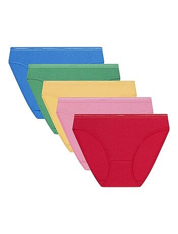 Lot de 5 Slips Coton Dim x Inès de La Fressange